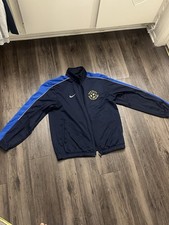 Navy Nike soccer vintage track jacket