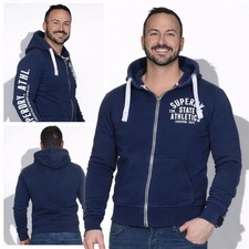Superdry Herren Sweatjacke Kapuzenjacke Reißverschluss Größe S 991