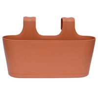 Balkonkasten Blumenkasten Pflanzkasten Blumentopf Oval Zum HäNgen Rotbraun