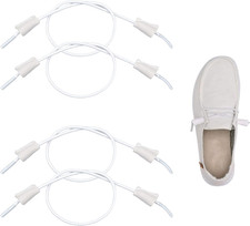 Elastic Shoelaces Strings Replacement Laces for Hey Dude Shoes No-Tie Laces Two