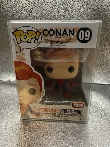 Funko Pop! Conan O'Brien as Spider-Man #09 (SDCC) Vaulted 2017 With Protector
