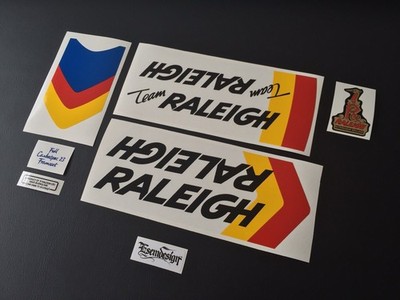 Raleigh Team Mag Burner BMX decal set