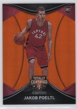 2016-17 Panini Totally Certified Rookies Orange 18/60 Jakob Poeltl #108 0f21