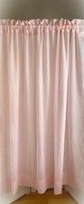  Sheer Pink Panel Curtain Window EUC Pretty 