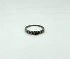 Vintage 925 Sterling Silver Ring Size 5 - Thailand - Black Onyx X