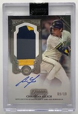 2023 Topps Dynasty Christian Yelich Auto Patch Design Variations /10 Brewers