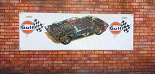 classic car banners ford GT40 GULF LEMANS