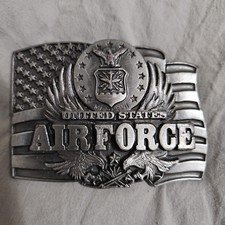 United States Air Force Flag Belt Buckle Siskiyou Buckle Co Vintage 1991 C-92