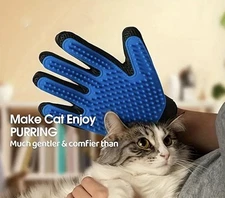 2-Pack Pet Grooming Gloves (Left & Right) | Hair Remover Mitt for Dogs & Cats