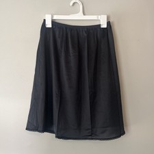 Vintage Vassarette Slip Black Style 11-122 Sz 2XL 22  /44