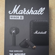 Marshall Minor III écouteurs intra-auriculaires Bluetooth aptX sans fil noir