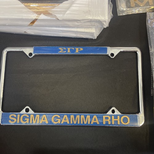 Sigma gamma Rho Faternity Founding Year License Plate Frame- New! - Picture 2 of 2