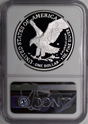2021 W $1 Proof Silver Eagle Type 2 NGC PF70 UCAM Advance Releases