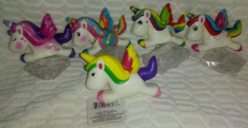 5“Set of 5 Squisheez Alicorn Squishy Very Soft Stress Toys - Picture 9 of 12