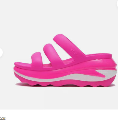 Crocs Mega Crush Triple Strap Women'sPink Crush Sandals 209842-6TW