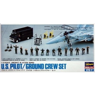Hasegawa #35007 X72-7 1/72 US Pilot/Ground Crew