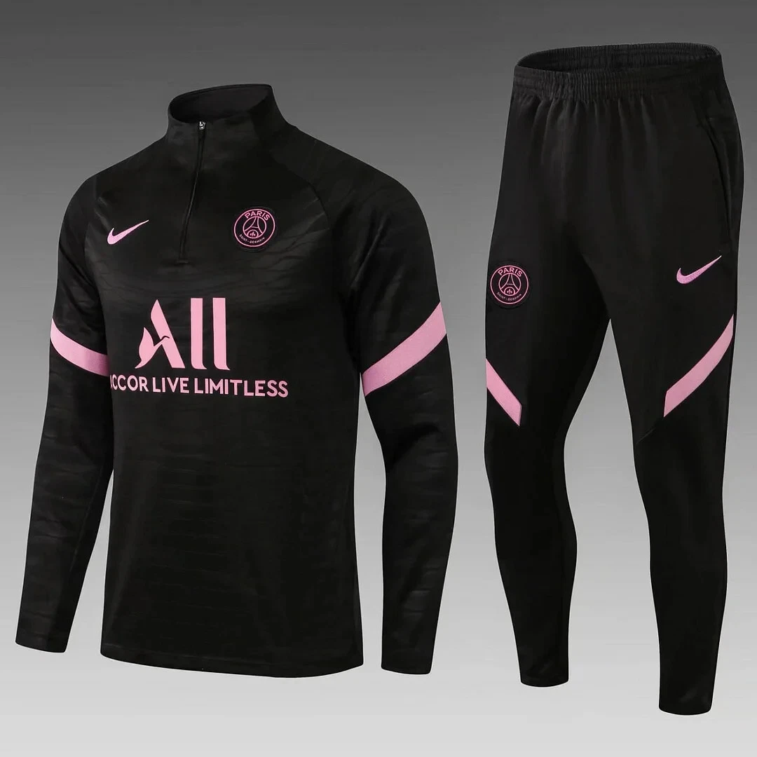 21/22 PSG Training Tracksuit Black u0026 Pink Any Size/Dri-Fit | eBay