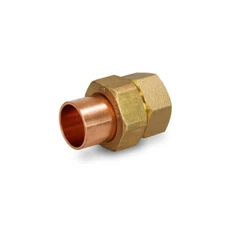 1/2"-2in Lead Free Cast Brass Copper Union Fitting w/ Sweat & Female Connect CxF