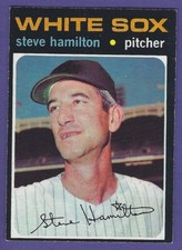1971 TOPPS BASEBALL #627 STEVE HAMILTON - CHICAGO WHITESOX - NO RESERVE