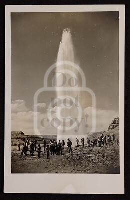 Uncommon RPPC of Cold Water Crystal Geyser. Green River, Utah. C 1940's 