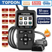 TOPDON Code Reader OBD2 Scanner Automotive Diagnostic Tool Check Engine Fault