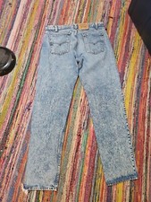 Vintage Levis Levi's Orange Tab 505 Made In USA Blue Denim Jeans 36x34 35x33 