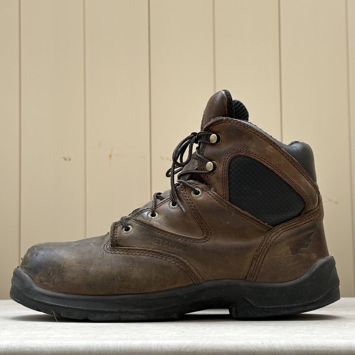 Red Wing Safety Toe Metguard Work Boots Mens Size 11.5 EE Wide 6 Inch 4421 Red Wing 4421 Metguard Work Boots Mens Size | Mercari main image 4