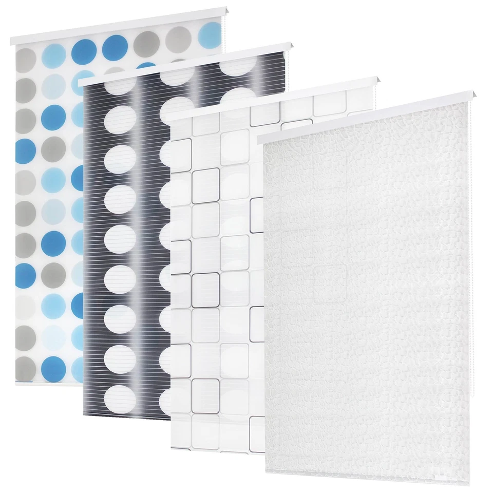 Halb-Kassetten Duschrollo Duschvorhang Dusche Rollo Seilzug Badewannen-vorhang - Bild 2 von 4