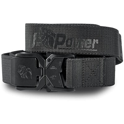 Herrengürtel elastisch U-POWER schwarz Militär Arbeit Gürtel Schnalle NITE BELT