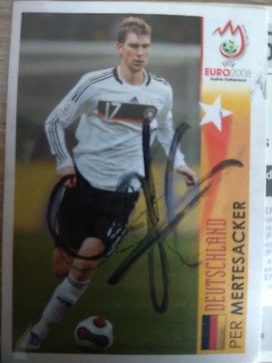 Per Mertesacker Signiert Autogram DFB Deutsche Nationalmannschaft EM 2008 Panini