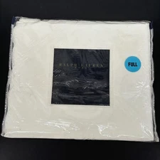 NEW Ralph Lauren Full Coverlet Embroidered Scalloped Cotton Bedding Nightspread