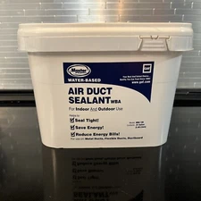 Master Flow Water Based Mastic Weather Resistant, Air Duct Sealant .91 Gal. Tub