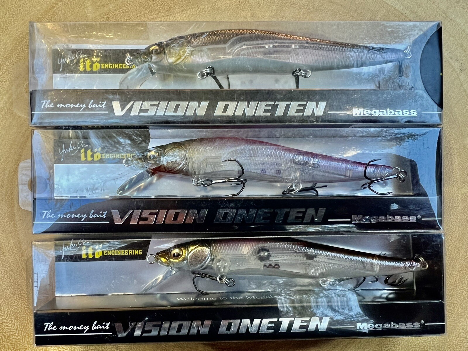 Megabass (Lot Of 3) Ito Vision Oneten Suspending Jerkbaits, Free Shipping! NWT! - Image 5