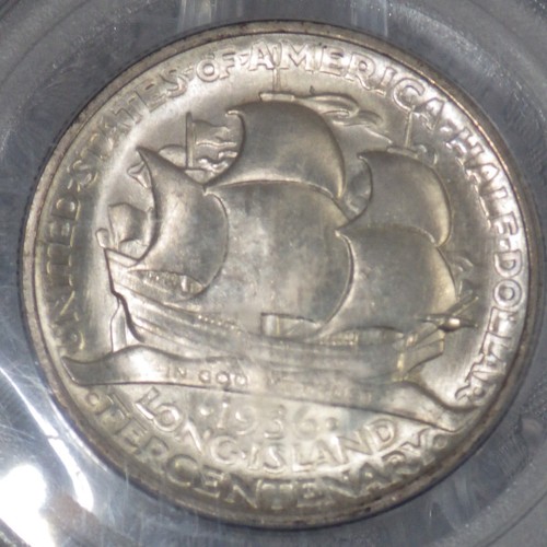 1936 Long Island Commemorative Half Dollar PCGS graded MS 65 - Picture 4 of 4