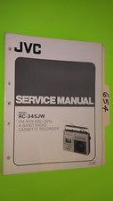 JVC rc-345 jw service manual original repair book tape boombox radio