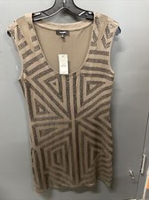 Express Chocolate Sequin Dress Size Medium