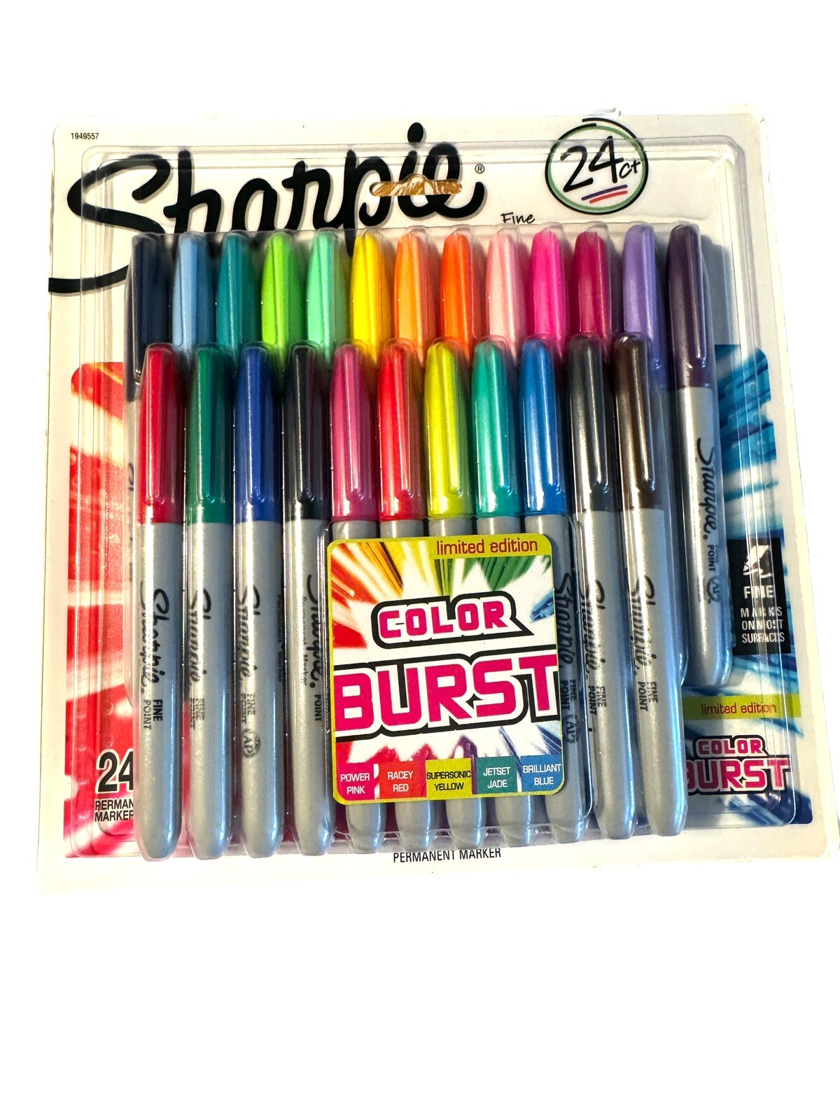 Sharpie Color Burst Limited Edition Markers, Fine Point, 34 