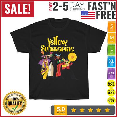 The Beatles Yellow Submarine Party Vintage T Shirt Men Women Fashion NEW  2023