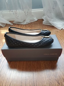 vince camuto patent leather flats