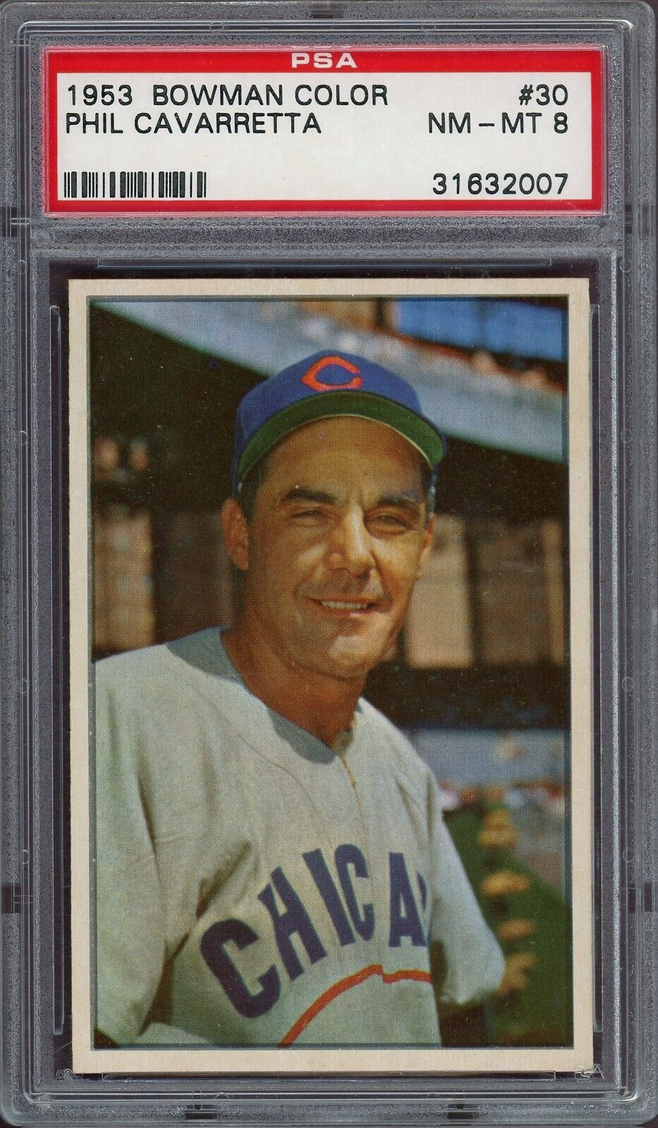 1953 Color Bowman #30 Phil Cavarretta PSA 8