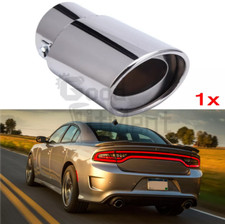 For Dodge Charger Challenger Rear Exhaust Tip Muffler Pipe Tail Throat Chrome AU