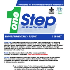 One Step 1lb - No Rinse Cleaner For Homebrewing Beer and Wine Making