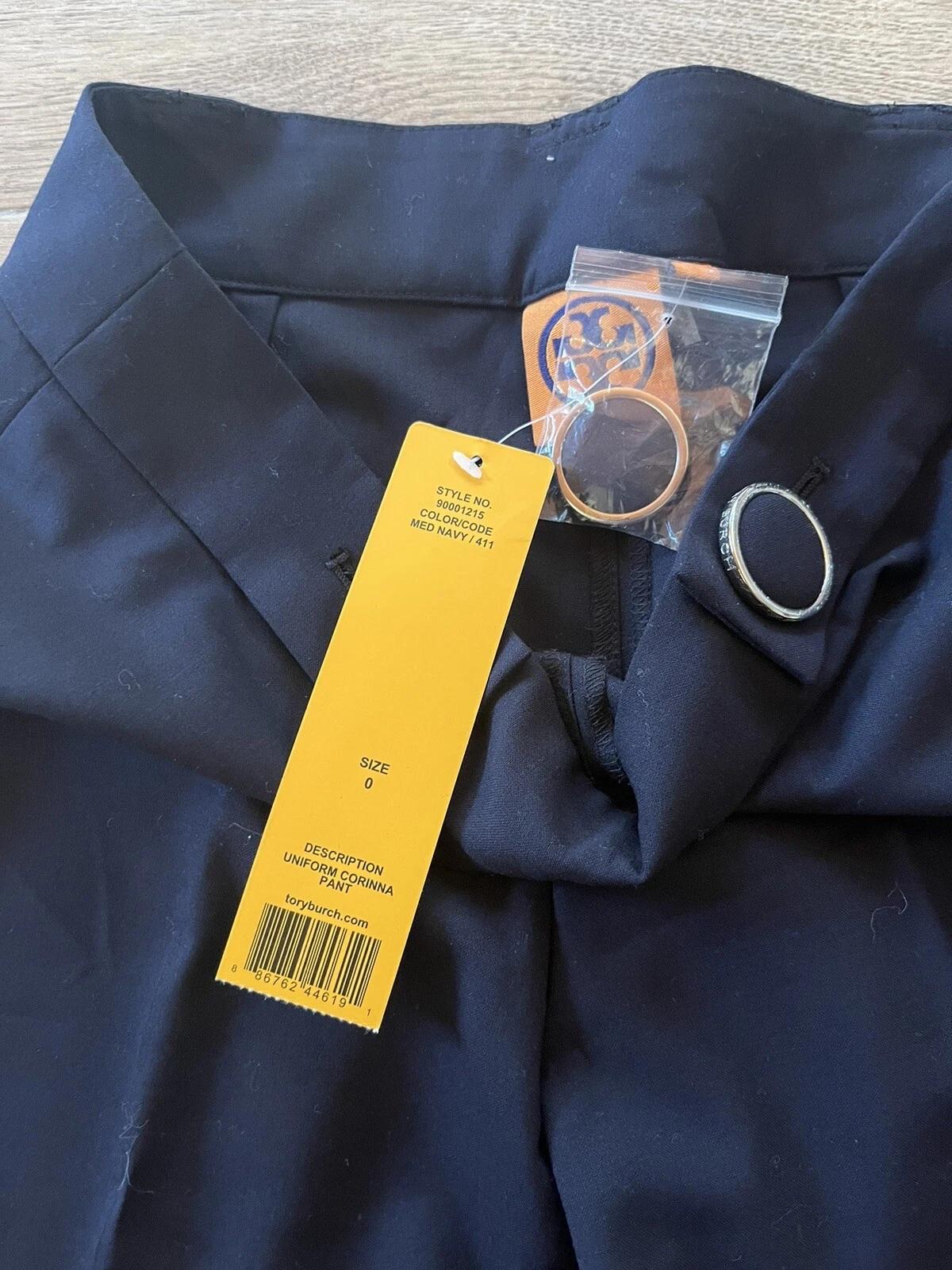 Pantaloni in uniforme Tory Burch nuovi con etichette taglia 0