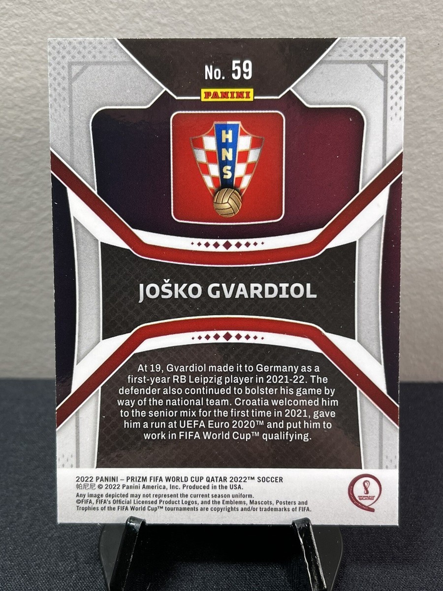 2022 Panini Prizm FIFA World Cup Josko Gvardiol Rookie Card #59
