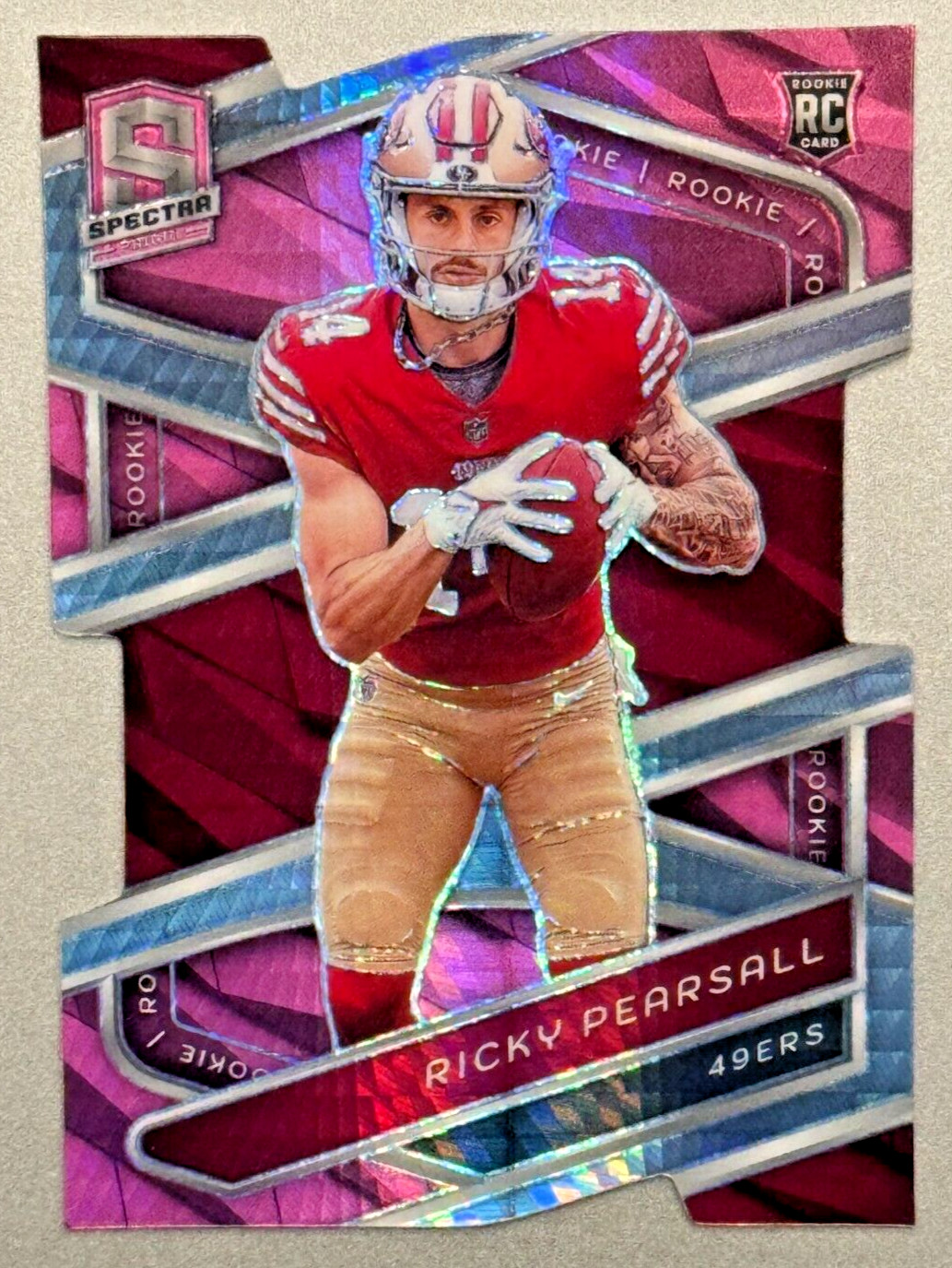 RICKY PEARSALL 2024 Panini Spectra NFL RC PINK /20 Die-Cut Rookie #124