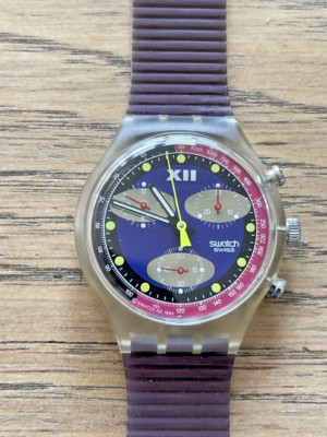 SWATCH WATCH SCK101 BLUE CHIP CHRONOGRAPH 1993 ORIGINAL VERY RARE