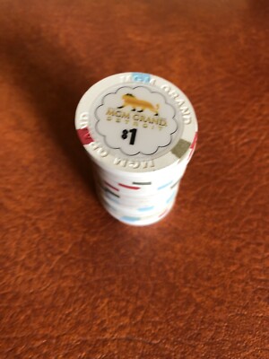 (1) $1 mgm grand  obsolete casino chips detroit lot available
