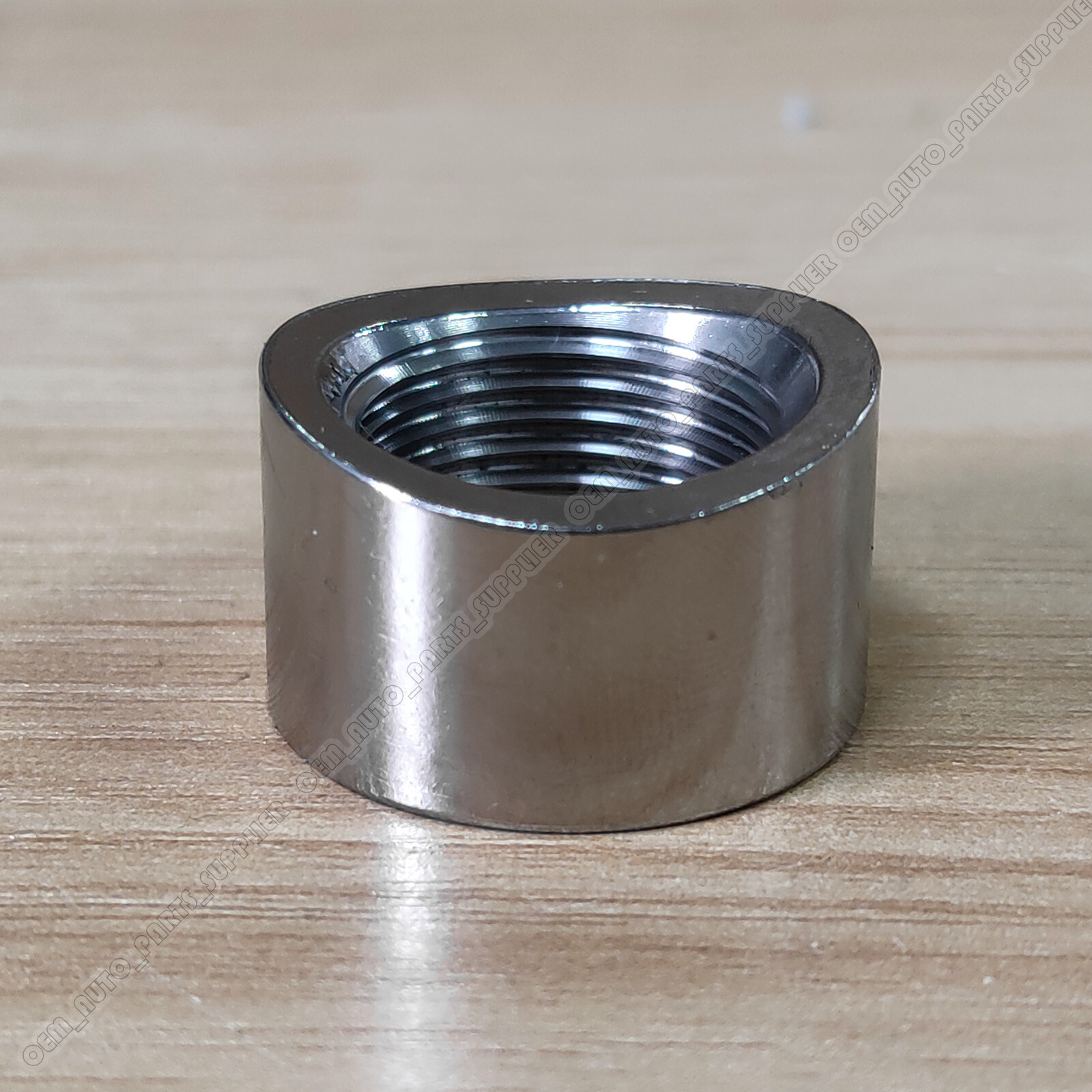 (2) Weld on / Weld in O2 Oxygen Sensor Bung Curved 304 Stainless Steel ...