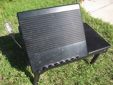 Black Adjustable Laptop Table w/light  Reading Light Batteries not included