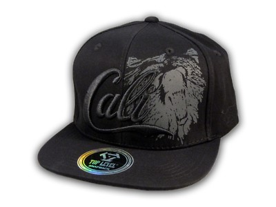Black on Black Cali Bear Snapback Hat | eBay display picture 3